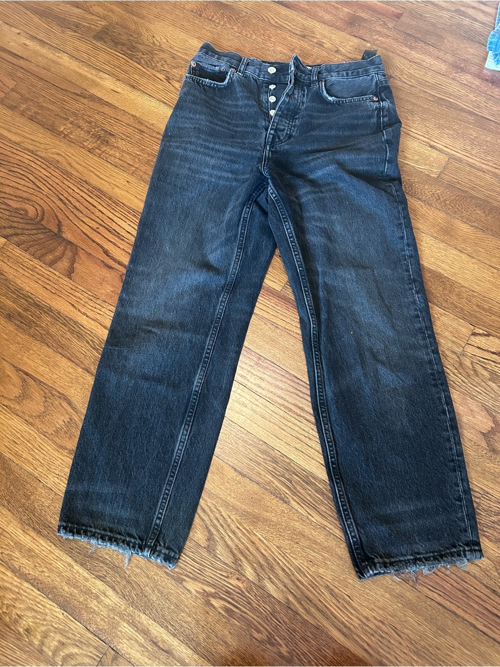 ZARA black high waisted jeans